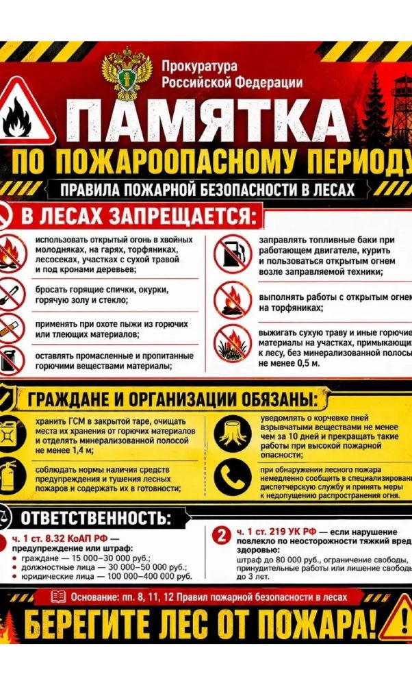памятка по пожарной безопасности в лесу 08.05.2026